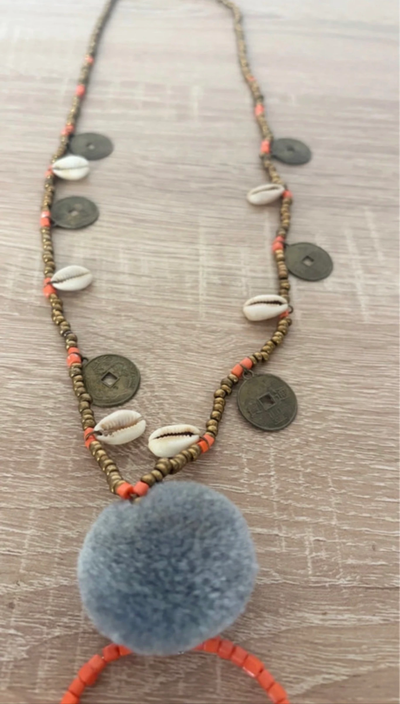 Collar hippie chic con flecos y conchas. – photo 4
